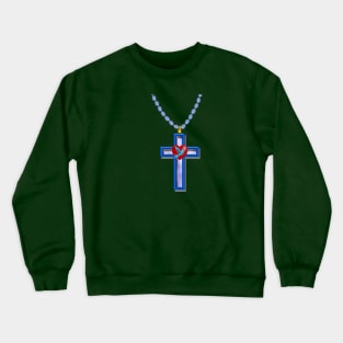 CHRISTIAN CROSS WITH LOVING DOVE Crewneck Sweatshirt